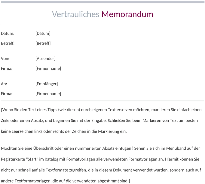 vertrauliches-memo
