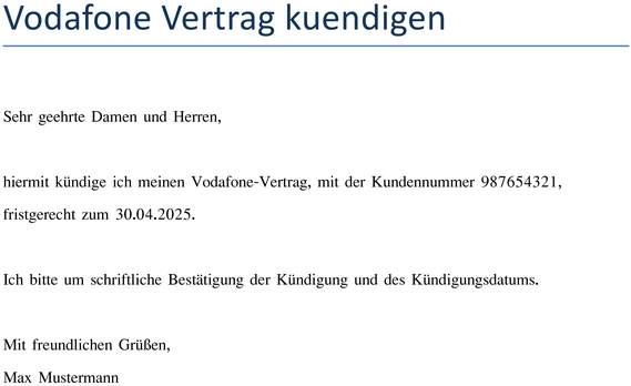 vodafone-vertrag-kuendigen-vorlage