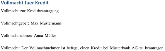 vollmacht-zur-kreditbeantragung-vorlage