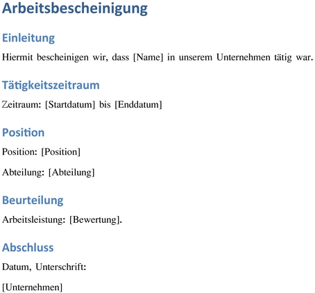 vorlage-arbeitsbescheinigung-dokumentation-anstellung