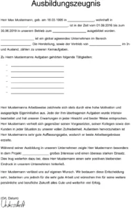 vorlage-ausbildungszeugnis-gestalten