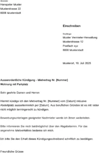 vorlage-ausserordentliche-kuendigung-mietvertrag