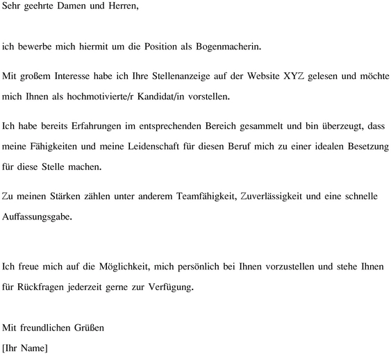 vorlage-bewerbung-als-bogenmacherin