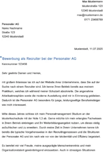 vorlage-bewerbung-als-recruiter-word