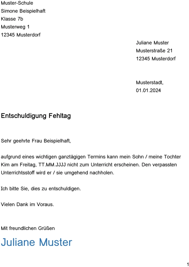 vorlage-entschuldigung-fehltag-schule