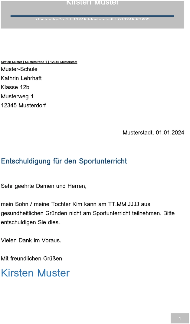 vorlage-entschuldigung-sportunterricht