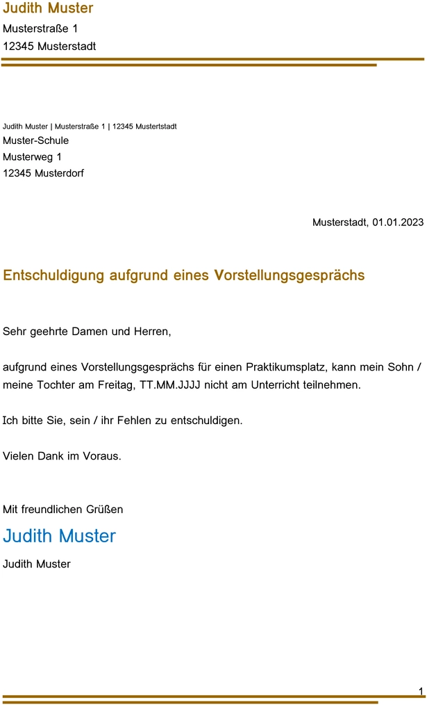 vorlage-entschuldigung-vorstellungsgespraech-schule