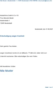 vorlage-entschuldigung-wegen-krankheit-fuer-die-schule