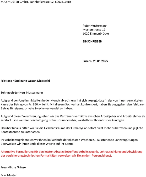 vorlage-fristlose-kuendigung