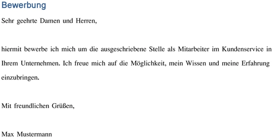 vorlage-fuer-bewerbung-im-kundenservice
