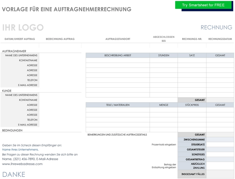 vorlage-fuer-eine-auftragnehmerrechnung