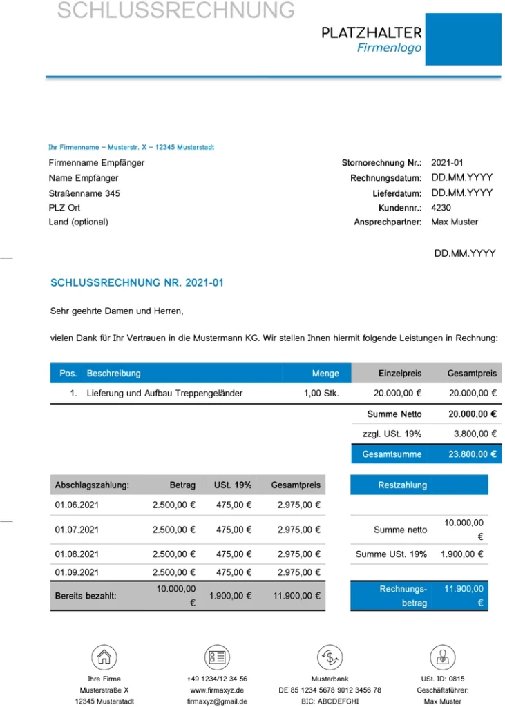 vorlage-fuer-schlussrechnung-mit-professionellem-layout