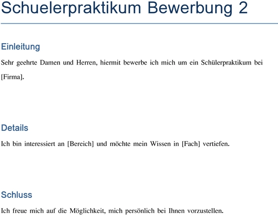 vorlage-fuer-schuelerpraktikum-bewerbung