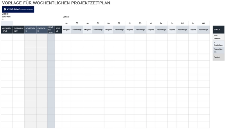 vorlage-fuer-woechentlichen-projektzeitplan
