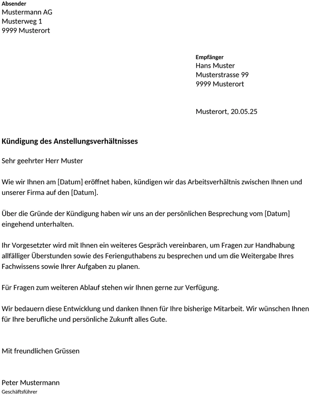 vorlage-kuendigung-arbeitgeber