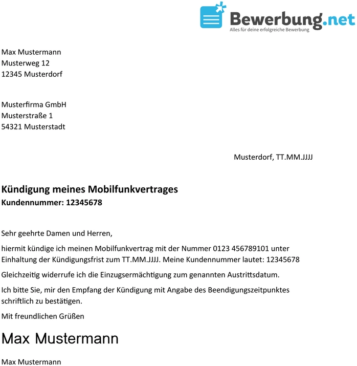 vorlage-kuendigung-mobilfunkvertrag
