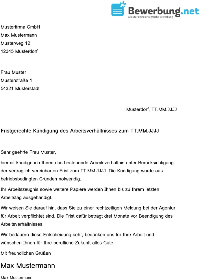 vorlage-kuendigungsschreiben-arbeitgeber