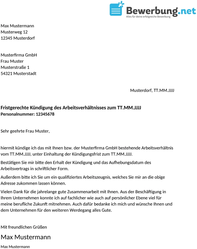 vorlage-kuendigungsschreiben-arbeitsvertrag-arbeitnehmer