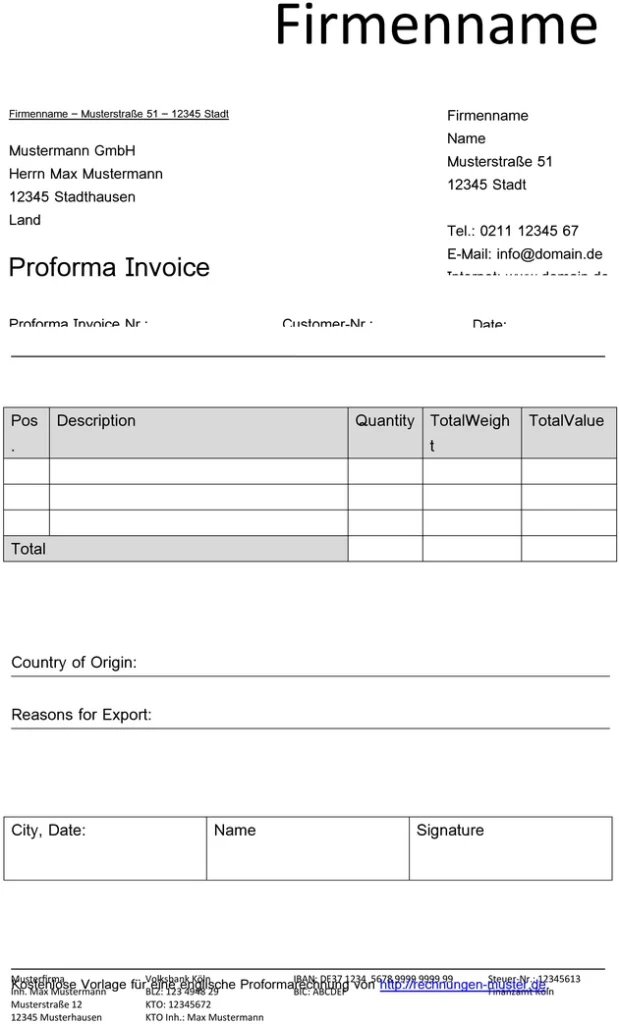 vorlage-proforma-rechnung-fuer-unternehmen