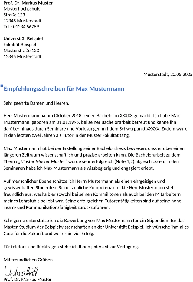 vorlage-studium-stipendium-empfehlungsschreiben