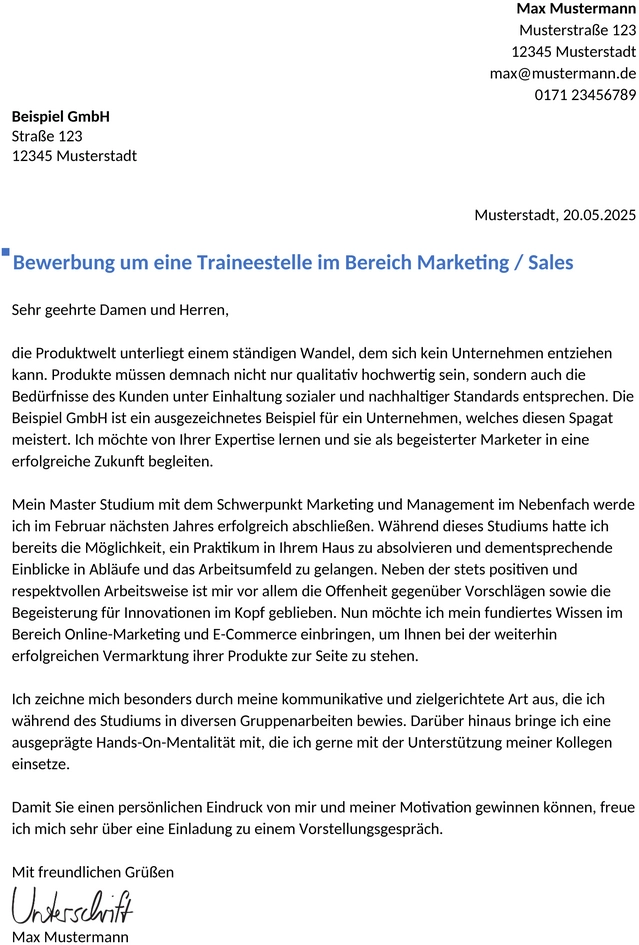 vorlage-trainee-bewerbung
