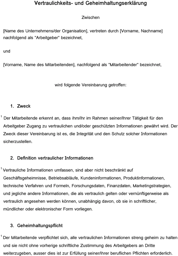 vorlage-vertraulichkeits-und-geheimhaltungserklaerung