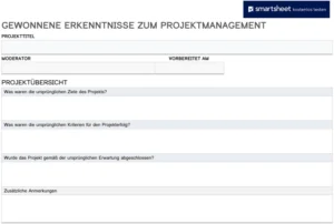 vorlage-zur-dokumentation-von-projekterkenntnissen