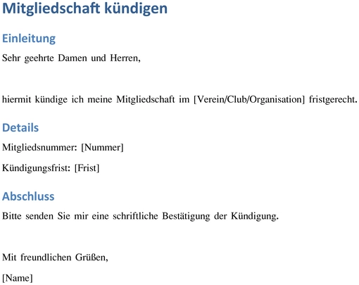vorlage-zur-kuendigung-einer-mitgliedschaft
