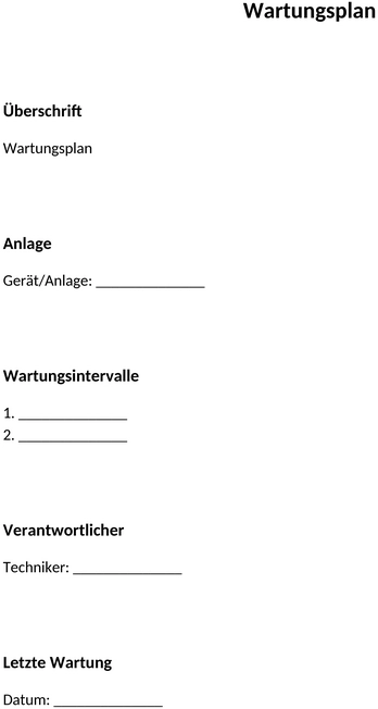 wartungsplan-word-vorlage