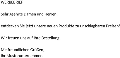 werbebrief-vorlage
