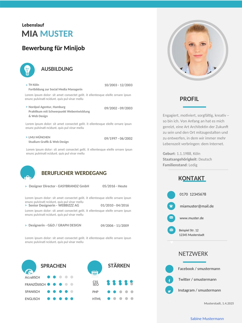 werkstudent-lebenslauf-vorlage-muster-word