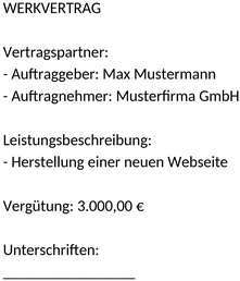 werkvertrag-vorlage