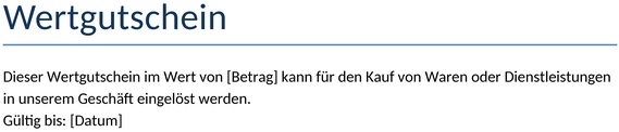 wertgutschein-vorlage