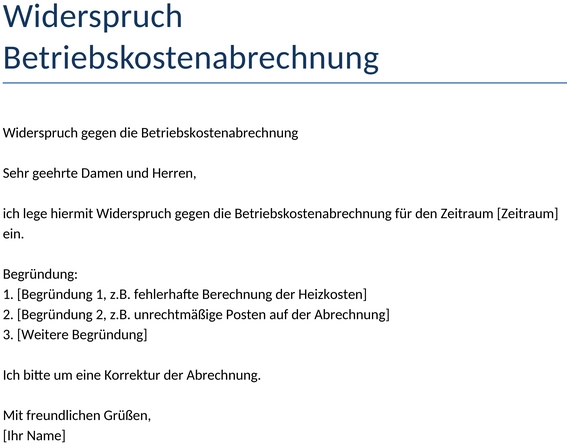 widerspruch-betriebskostenabrechnung