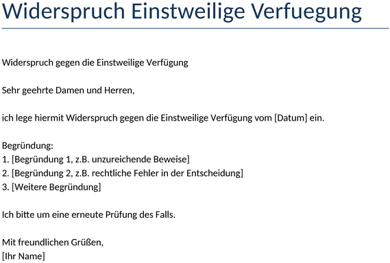 widerspruch-einstweilige-verfuegung