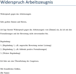 widerspruch-gegen-arbeitszeugnis-unterbreitung-der-einwende-umsetzung-der-ueberarbeitung