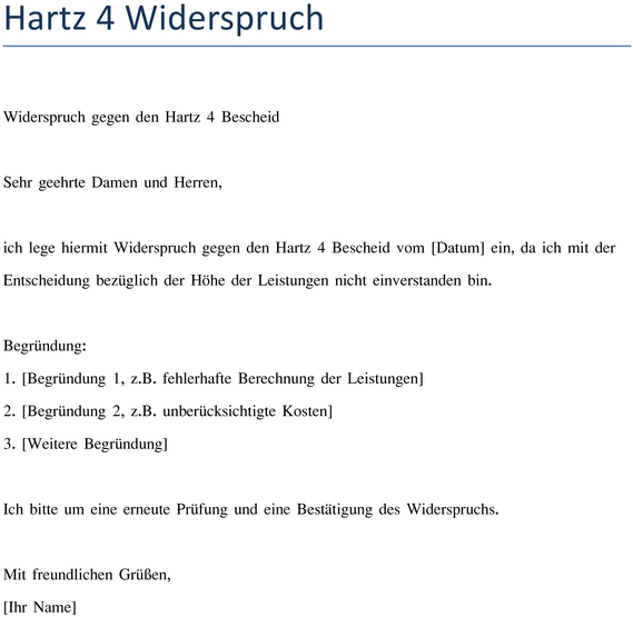 widerspruch-gegen-hartz-4-bescheid-vorlage
