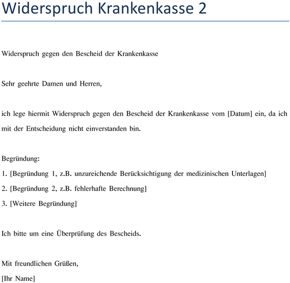 widerspruch-gegen-krankenkasse-bescheid-vorlage-erstellen