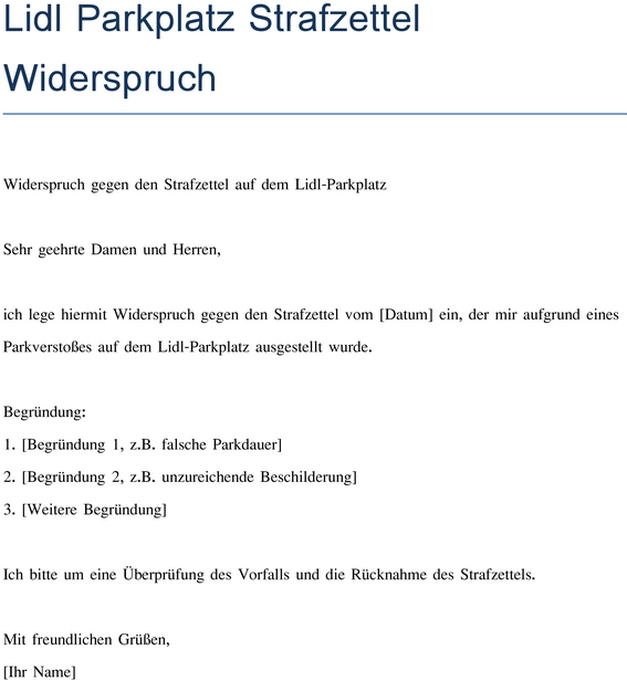widerspruch-gegen-lidl-strafzettel-vorlage