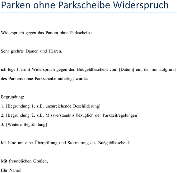 widerspruch-gegen-parken-ohne-parkscheibe
