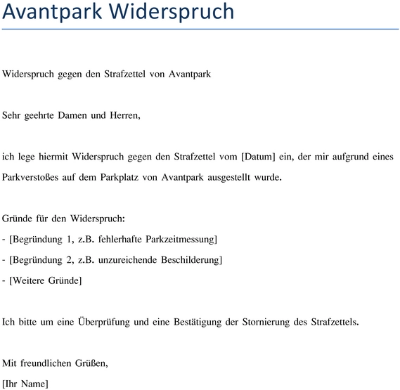 widerspruch-gegen-strafzettel-von-avantpark
