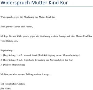 widerspruch-mutter-kind-kur-gegen-ablehnung
