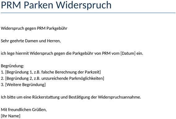widerspruch-parken