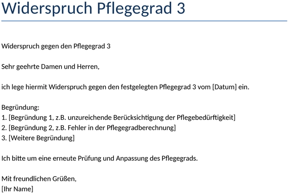 widerspruch-pflegegrad-3