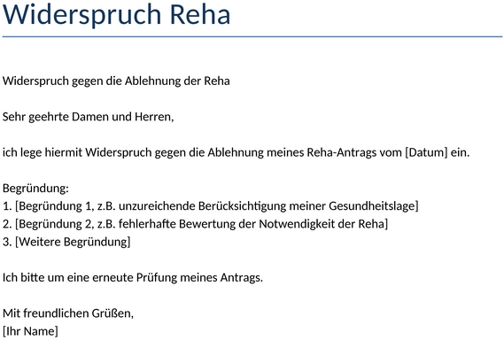 widerspruch-reha