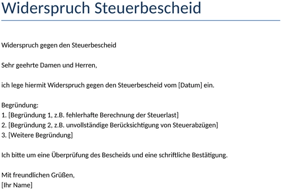 widerspruch-steuerbescheid