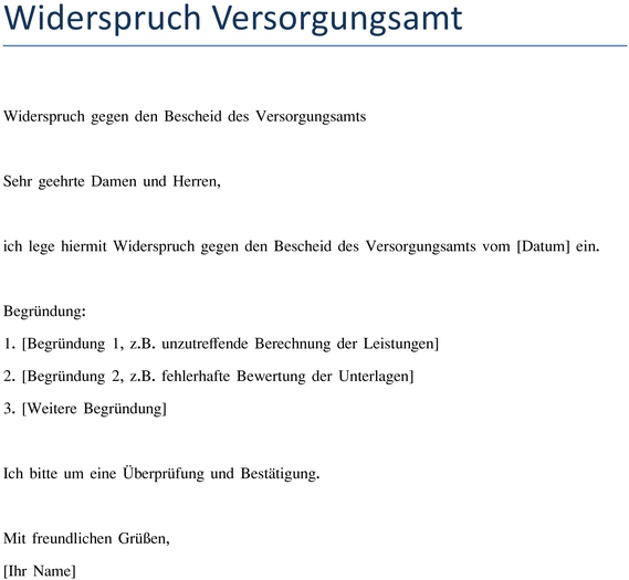 widerspruch-versorgungsamt-vorlage-fuer-ansprueche-und-rechte