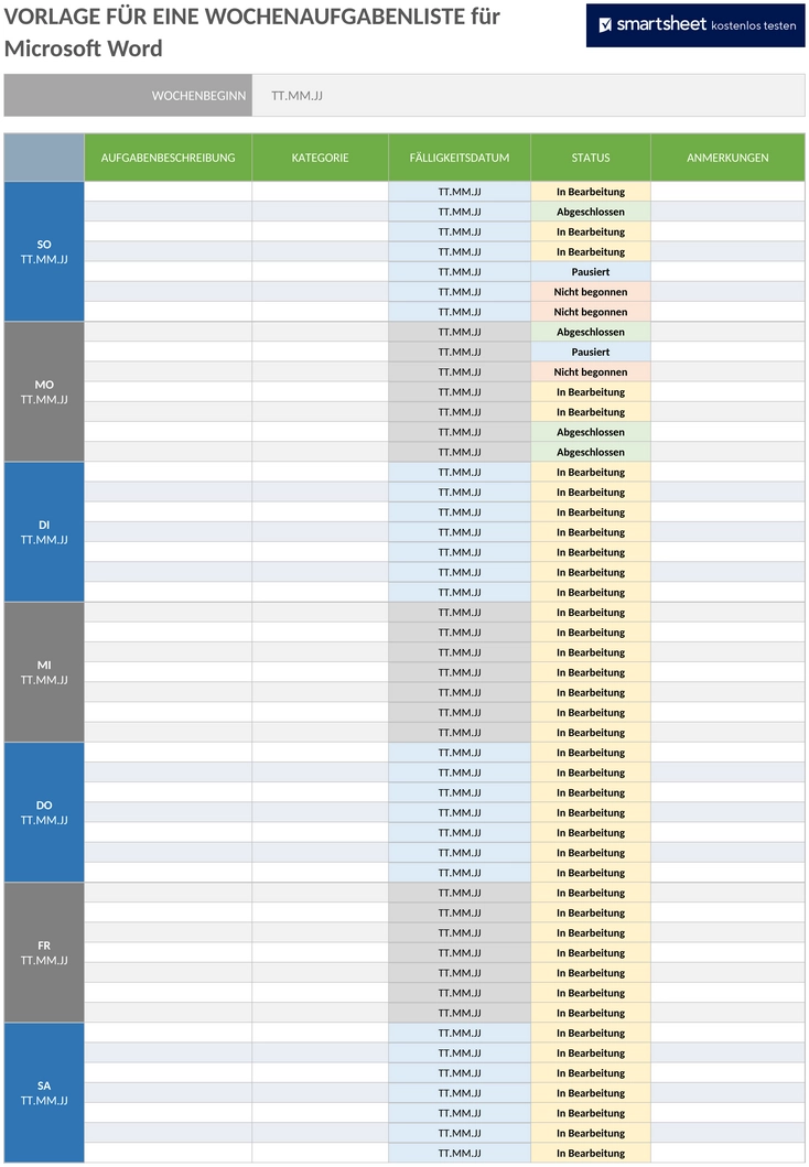 wochenaufgaben-liste-vorlage-word