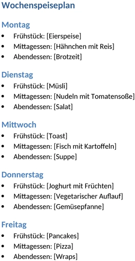 wochenspeiseplan-vorlage