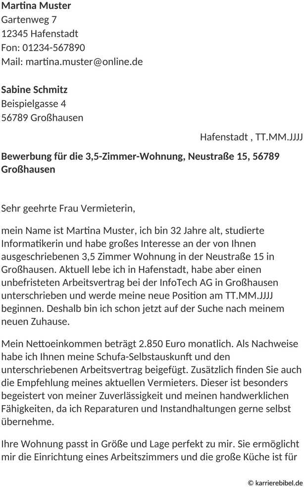 wohnungsbewerbung-vorlage-word